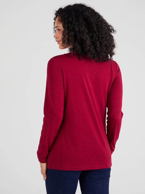 T-shirt Thermol'love dentelle - Damart - Kiabi