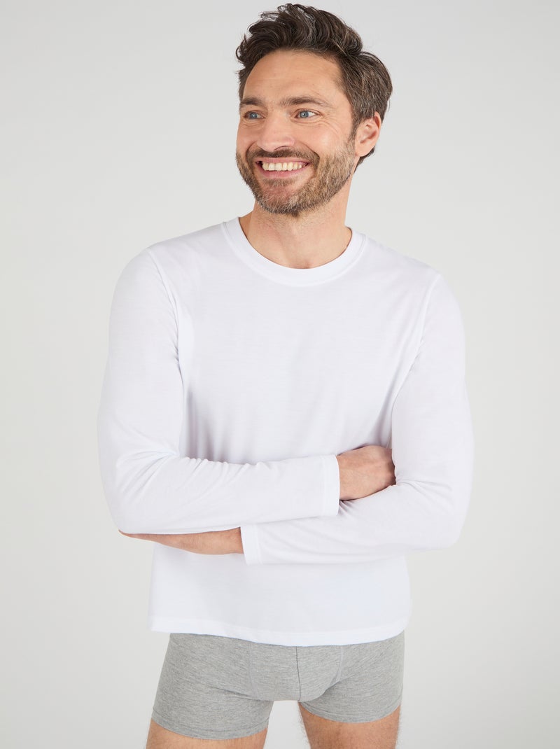 T-shirt thermorégulant - Damart Blanc - Kiabi
