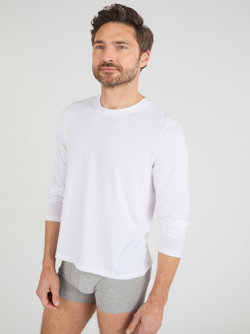 T-shirt thermorégulant - Damart Blanc - Kiabi