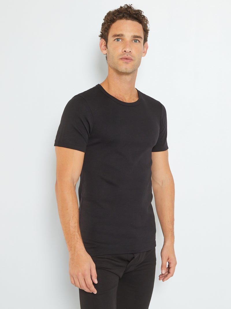 T-shirt thermorégulant 'Hekla par Lemahieu' noir - Kiabi