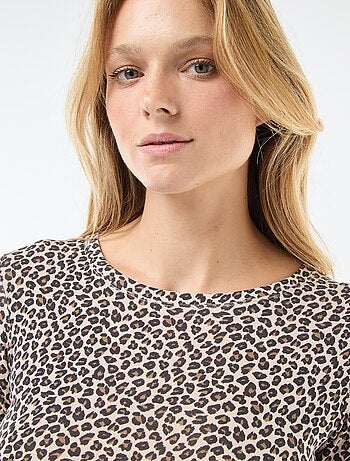 T-shirt thermorégulateur à manches longues col rond