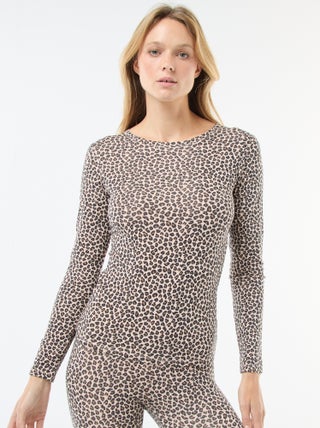 T-shirt thermorégulateur à manches longues col rond