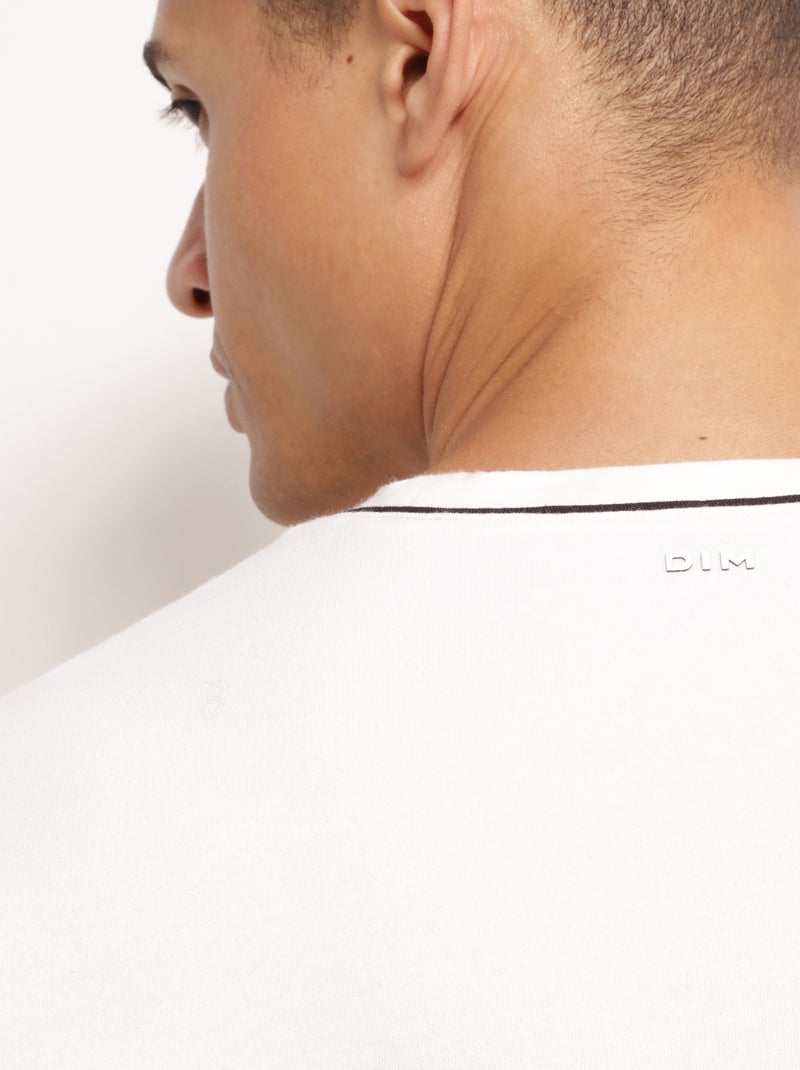 T-shirt Thermorégulateur Col Rond Dim Move Blanc cassé - Kiabi