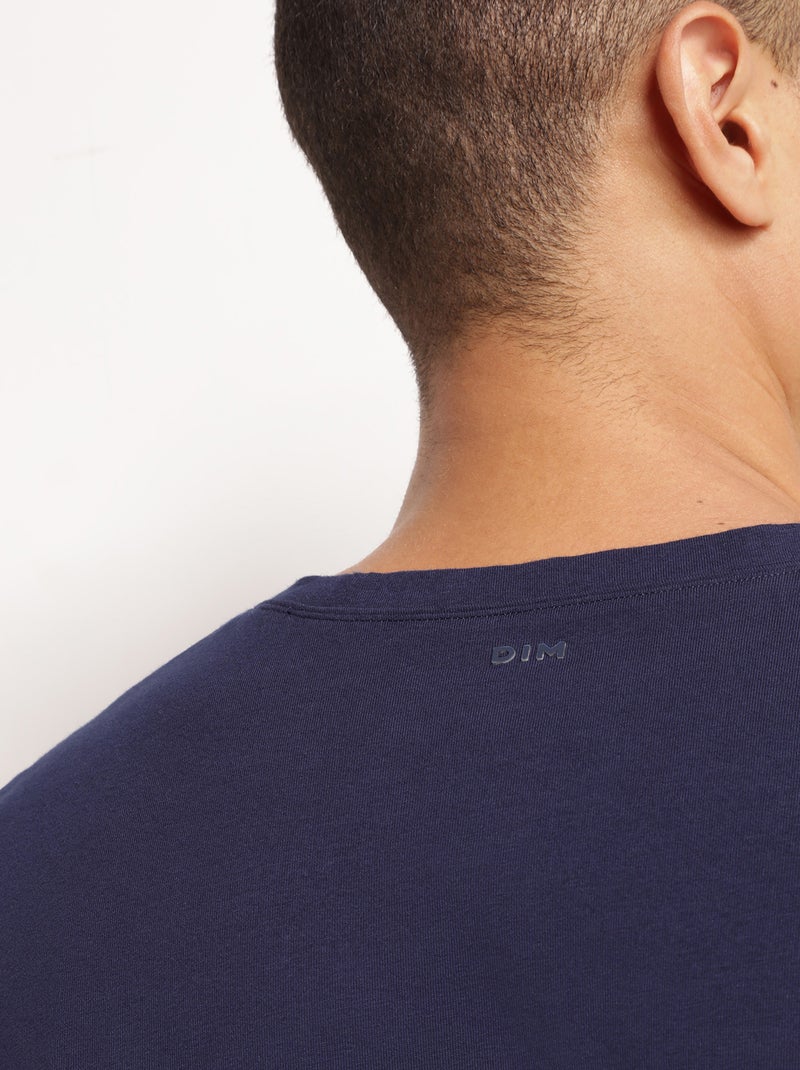 T-shirt Thermorégulateur Col Rond Dim Move Bleu nuit - Kiabi