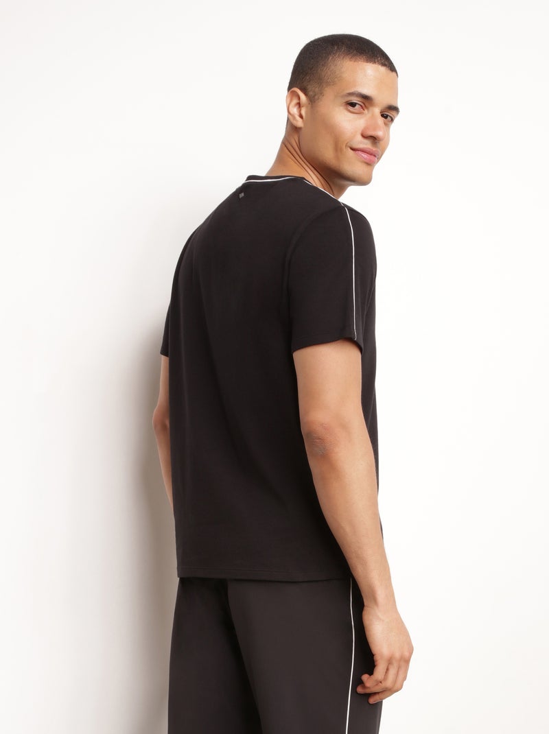 T-shirt Thermorégulateur Col Rond Dim Move Noir - Kiabi