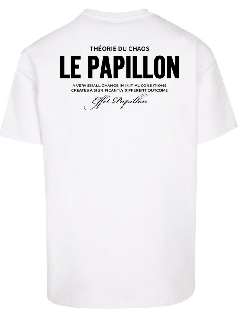T-shirt therorie du chaos - mister tee Blanc - Kiabi