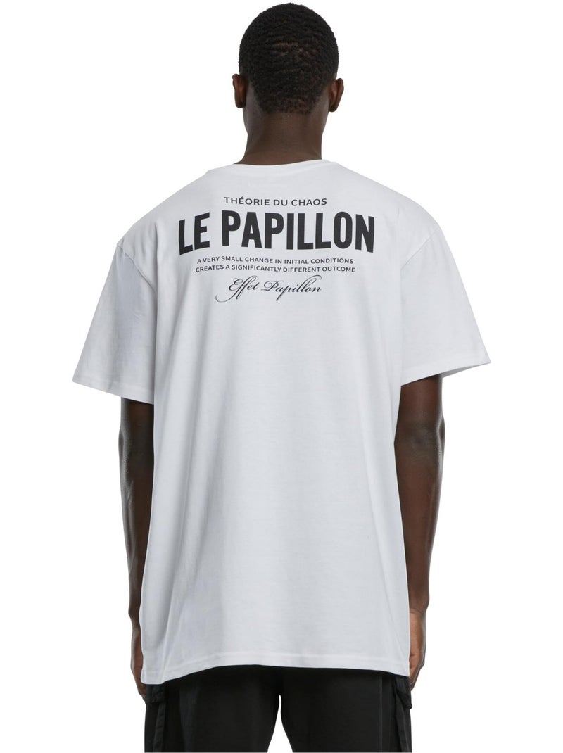 T-shirt therorie du chaos - mister tee Blanc - Kiabi