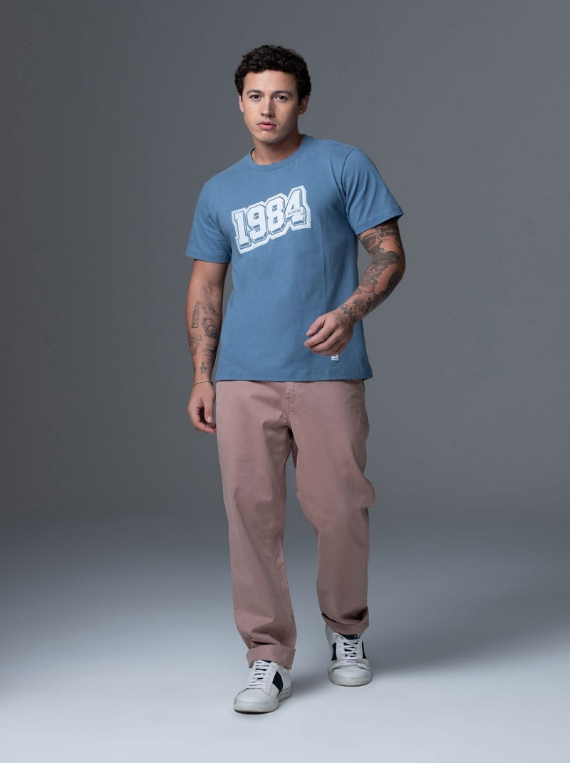 T-shirt  Theyear Mark Redskins Bleu - Kiabi
