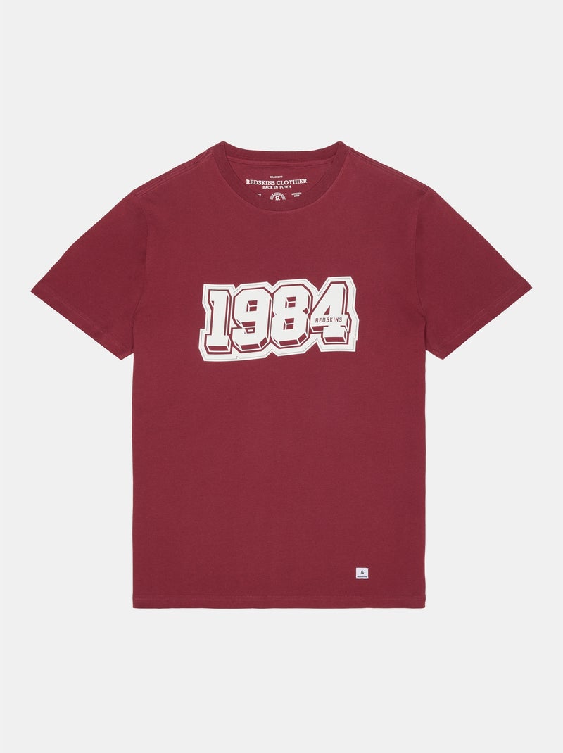 T-shirt  Theyear Mark Redskins Rouge - Kiabi