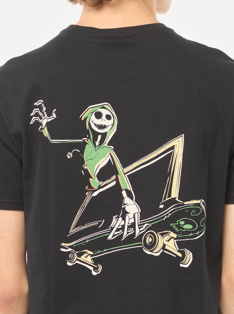 T-shirt 'Tim Burton' 'Disney' à manches courtes Noir Ado garçon