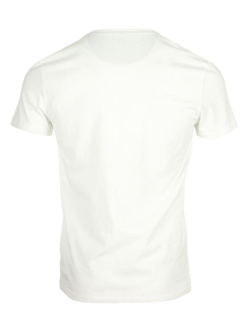 T-shirt Timberland V Neck Short Sleeve Tee Blanc Noir - Kiabi