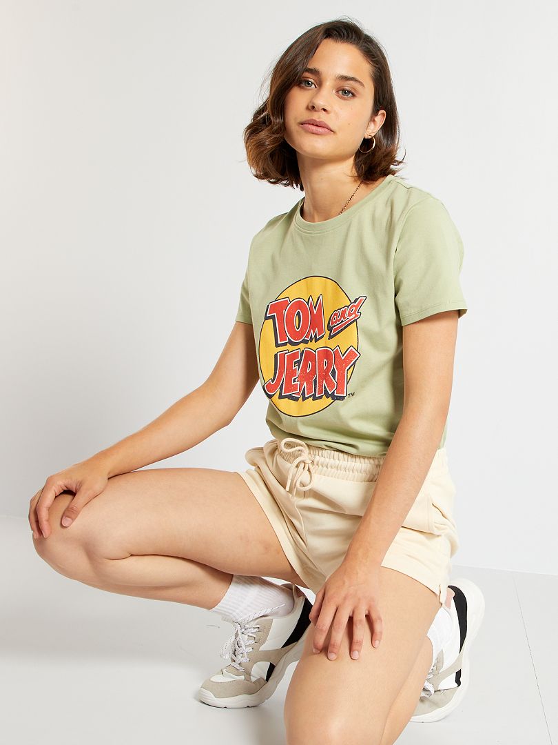 T-shirt 'Tom & Jerry' vert - Kiabi