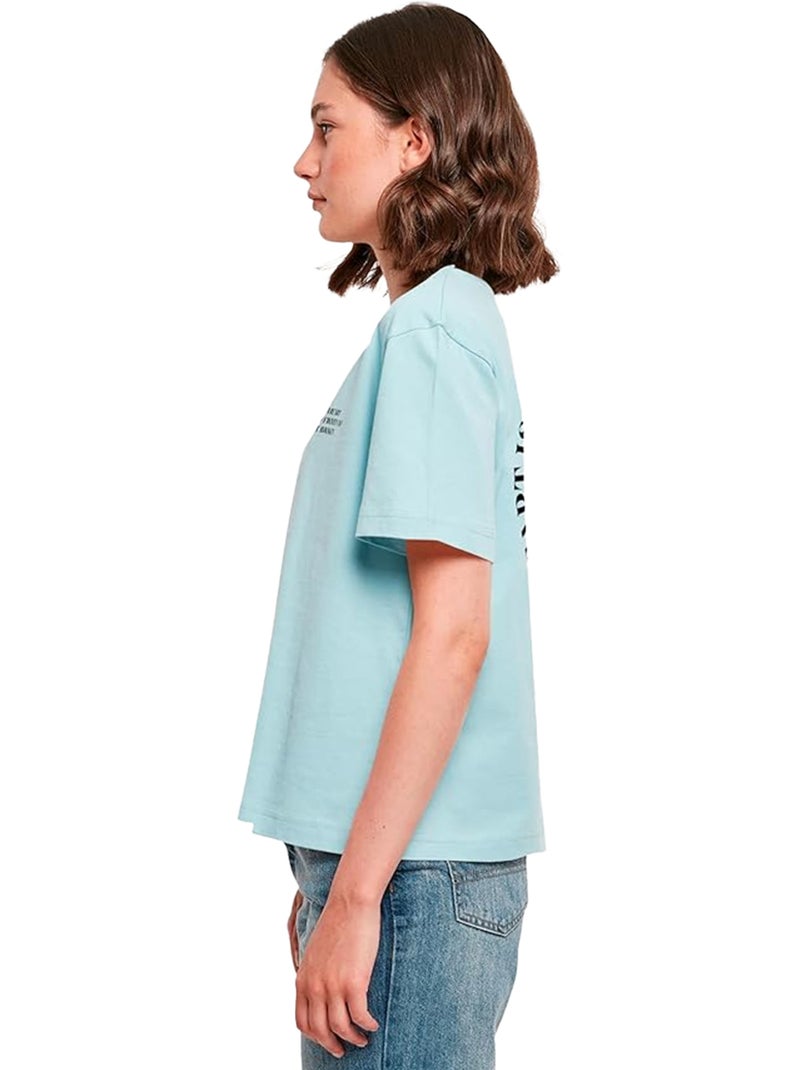 T-shirt too la reine des neiges - miss tee Bleu méditerranée - Kiabi