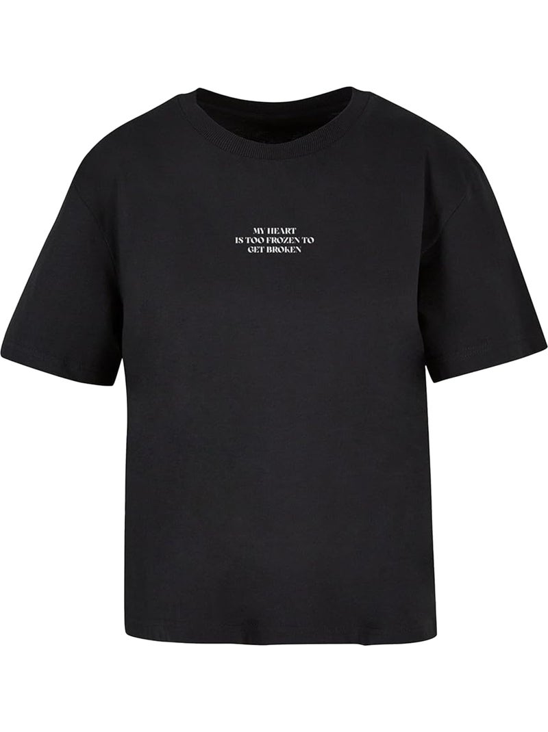 T-shirt too la reine des neiges - miss tee Noir - Kiabi