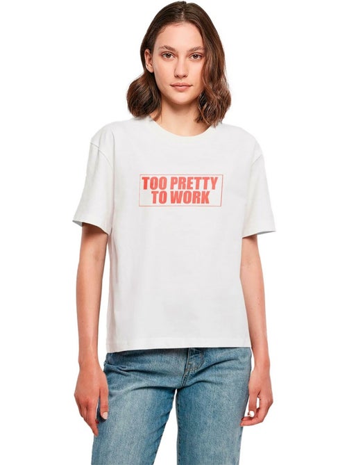 T-shirt too pretty to work - miss tee - Kiabi T-shirt too pretty to work - miss tee - Kiabi