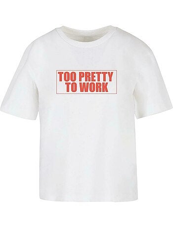 T-shirt too pretty to work - miss tee