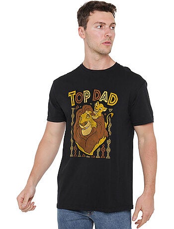 T-shirt top dad - le roi lion (mufasa, simba)