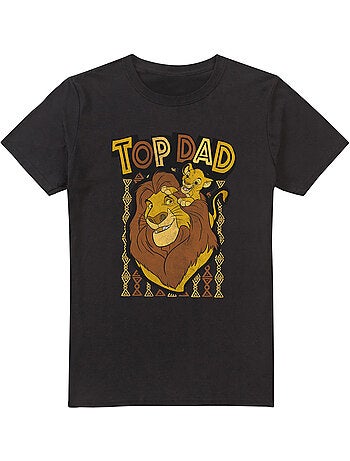 T-shirt top dad - le roi lion (mufasa, simba)
