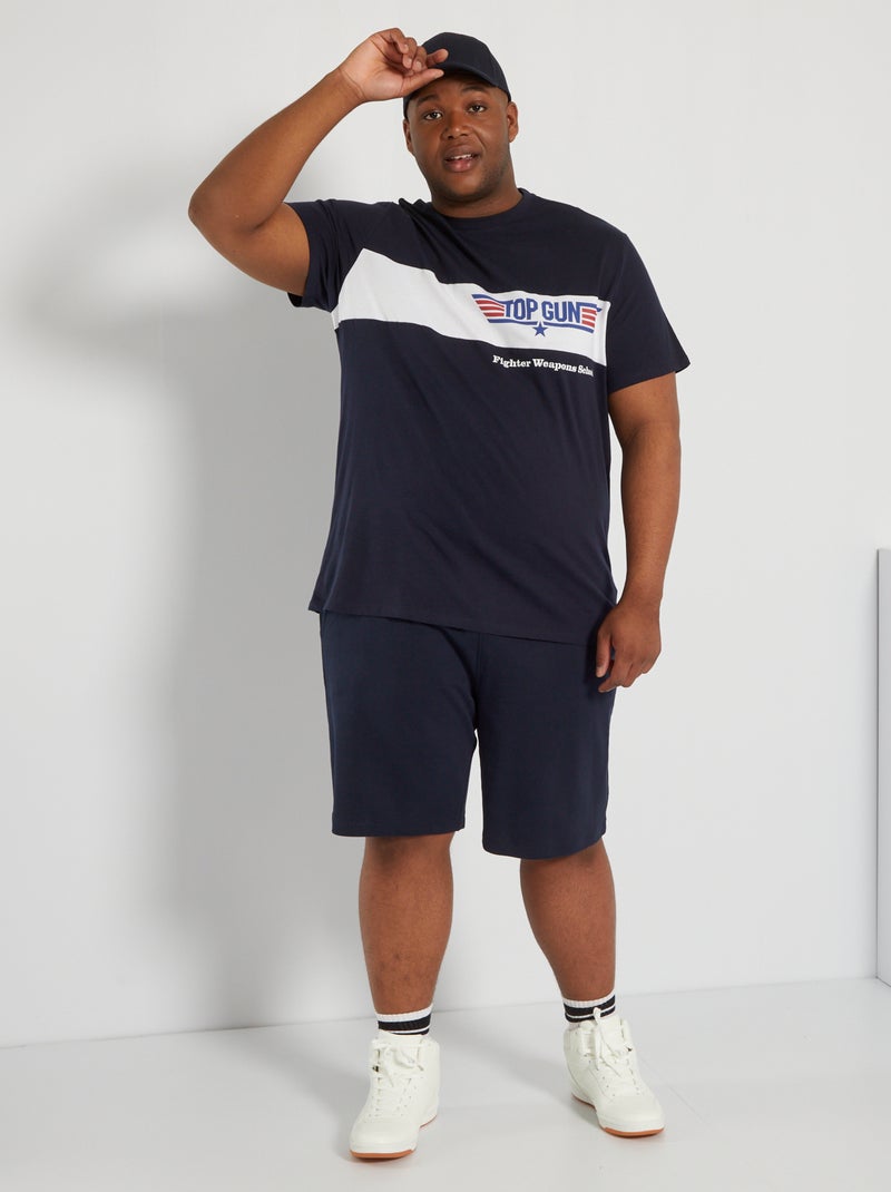 T-shirt 'Top Gun' Bleu marine - Kiabi