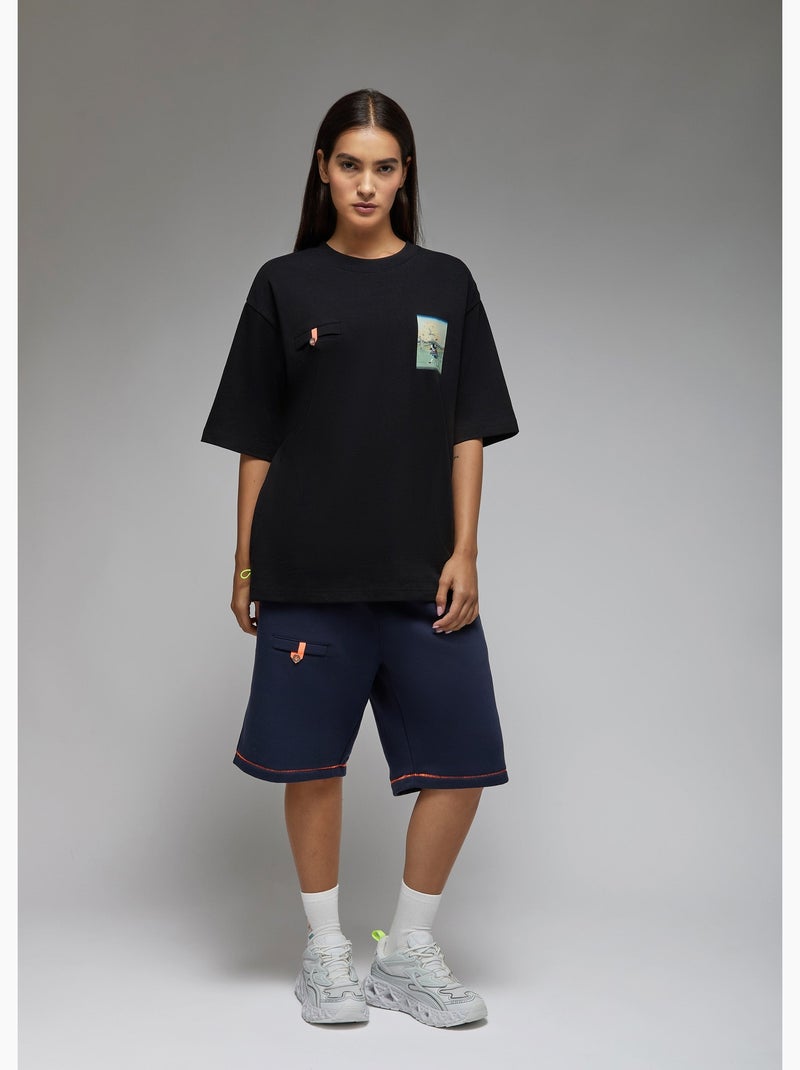 T-shirt toshi samourai golf 2  femme - sae paris Noir - Kiabi