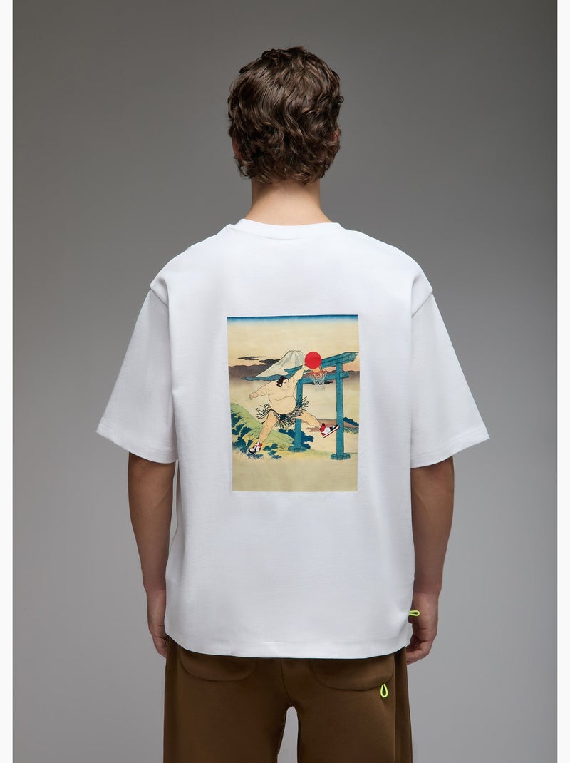 T-shirt toshi sumo dunk  homme - sae paris Blanc - Kiabi