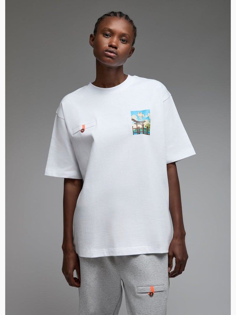 T-shirt toshi sumo skate  femme - sae paris Blanc - Kiabi