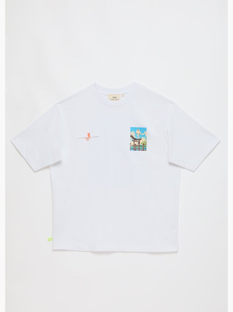 T-shirt toshi sumo skate  homme - sae paris Blanc - Kiabi