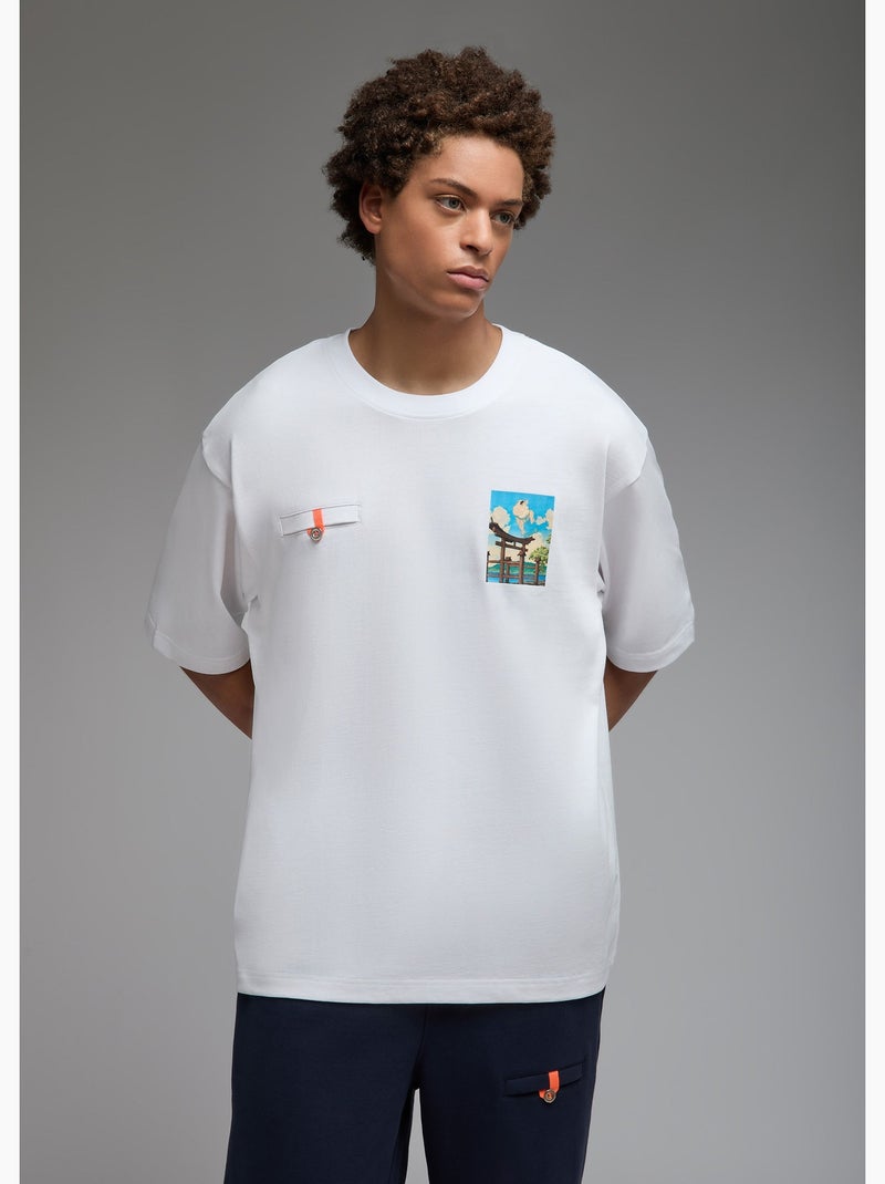 T-shirt toshi sumo skate  homme - sae paris Blanc - Kiabi