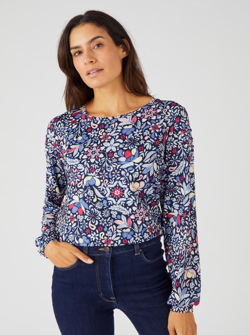 T-shirt toucher peau de pêche - Damart - Kiabi
