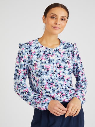 T-shirt toucher peau de pêche - Damart