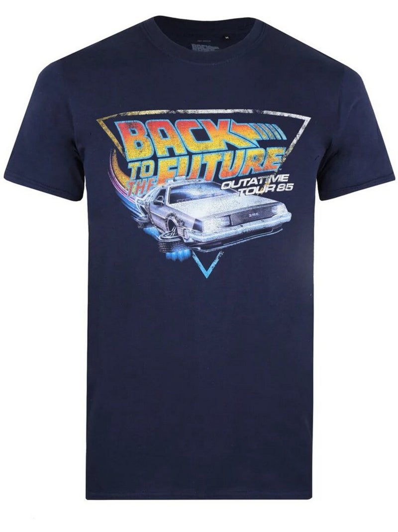 T-shirt tour - retour vers le futur Bleu marine - Kiabi