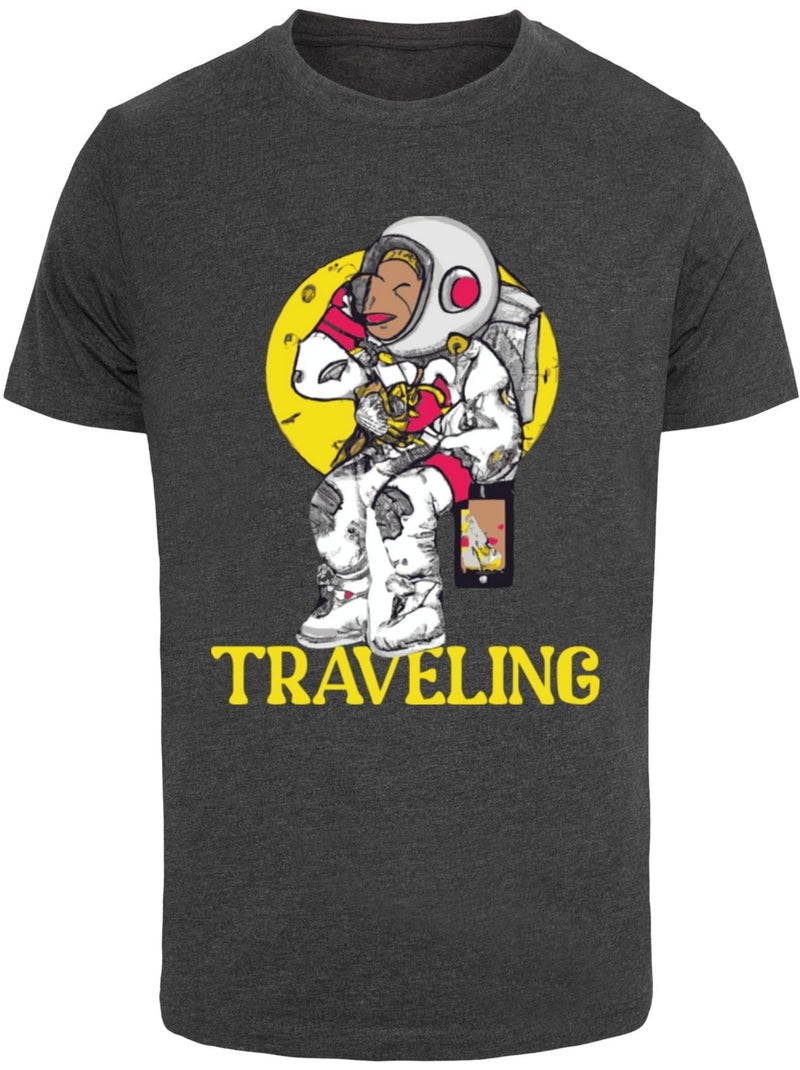 T-shirt traveling - mister tee Gris Gris anthracite - Kiabi