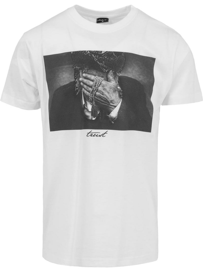 T-shirt trust - mister tee Blanc - Kiabi