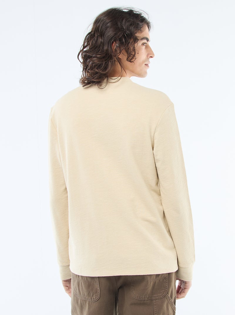 T-shirt tunisien regular fit Beige - Kiabi