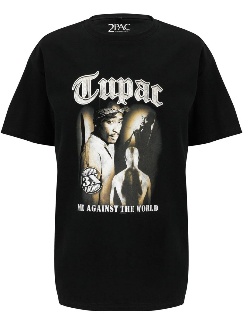T-shirt tupac matw sepia - mister tee Noir - Kiabi