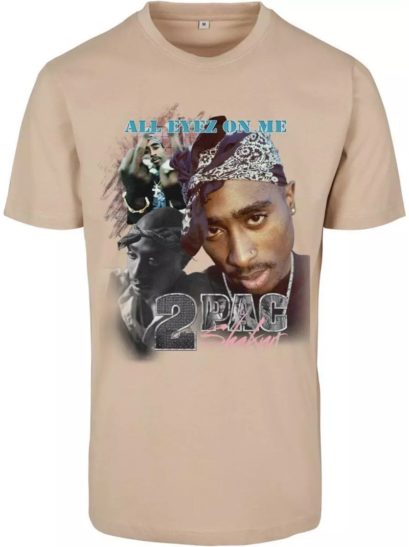 T-shirt tupac retro - mister tee Beige - Kiabi