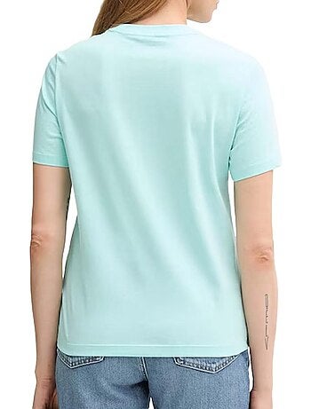 T-Shirt Turquoise Femme Calvin Klein Jeans Classic Boxed