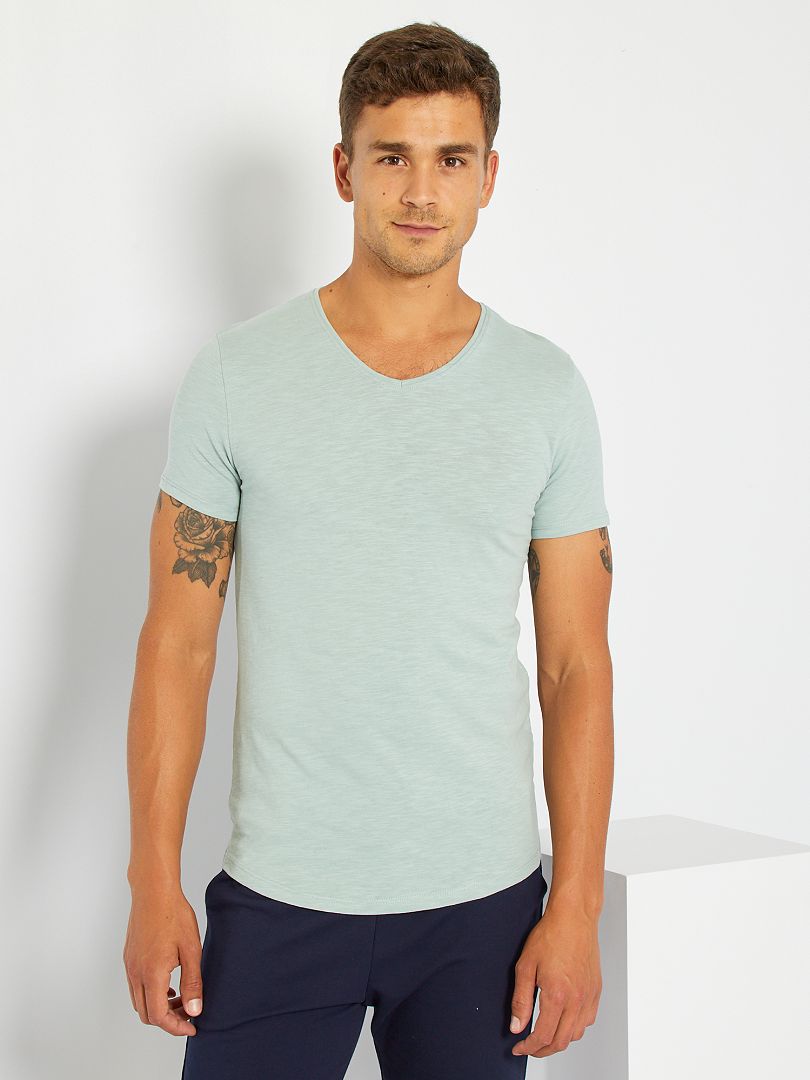 T-shirt turquoise - Kiabi