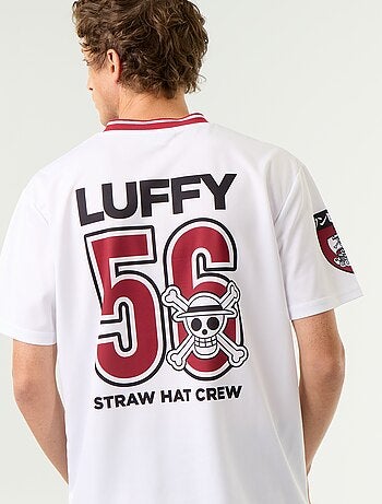 T-shirt type sport 'One Piece' 'Luffy' à manches courtes