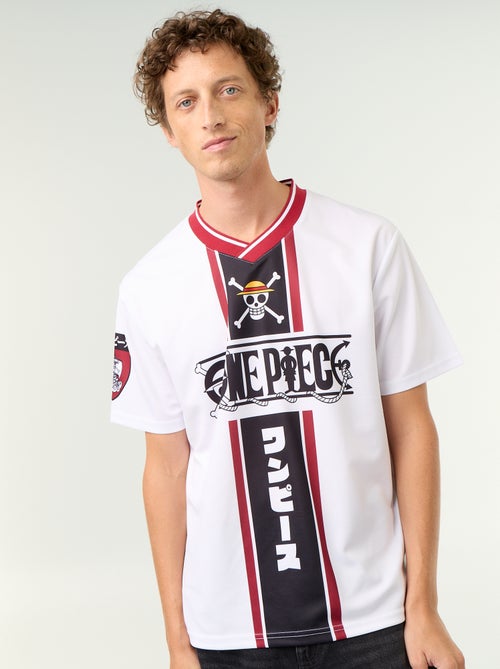 T-shirt type sport 'One Piece' 'Luffy' à manches courtes - Kiabi