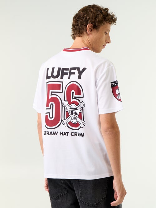 T-shirt type sport 'One Piece' 'Luffy' à manches courtes - Kiabi