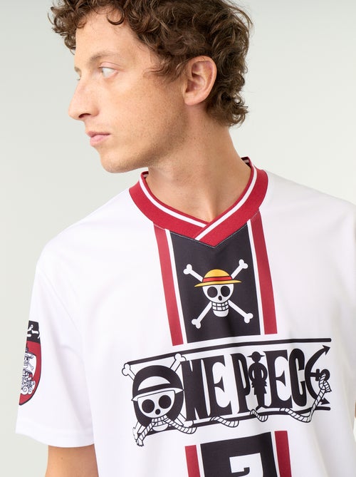 T-shirt type sport 'One Piece' 'Luffy' à manches courtes - Kiabi