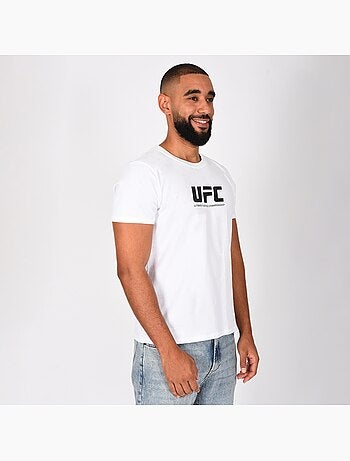 T-shirt UFC blanc homme fitness mma lifestyle