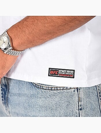 T-shirt UFC blanc homme fitness mma lifestyle