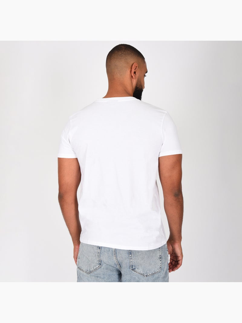 T-shirt UFC blanc homme fitness mma lifestyle Blanc - Kiabi