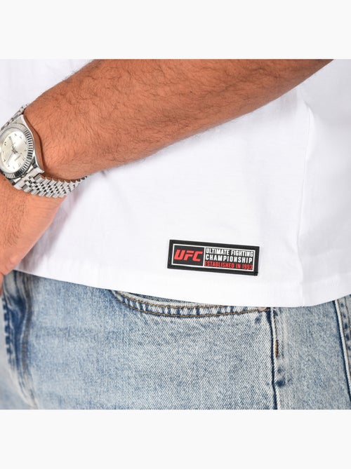 T-shirt UFC blanc homme fitness mma lifestyle - Kiabi
