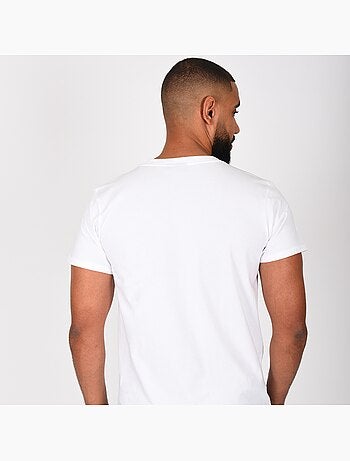 T-shirt UFC homme blanc fitness mma lifestyle