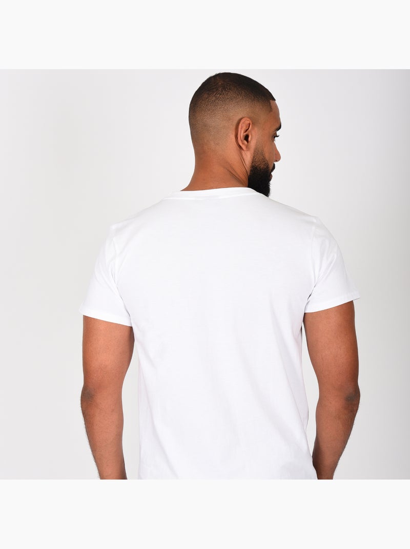 T-shirt UFC homme blanc fitness mma lifestyle Blanc - Kiabi