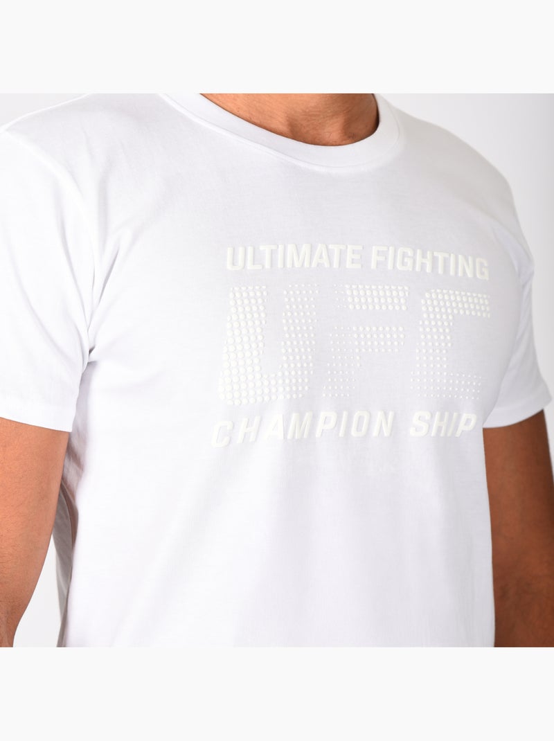 T-shirt UFC homme blanc fitness mma lifestyle Blanc - Kiabi