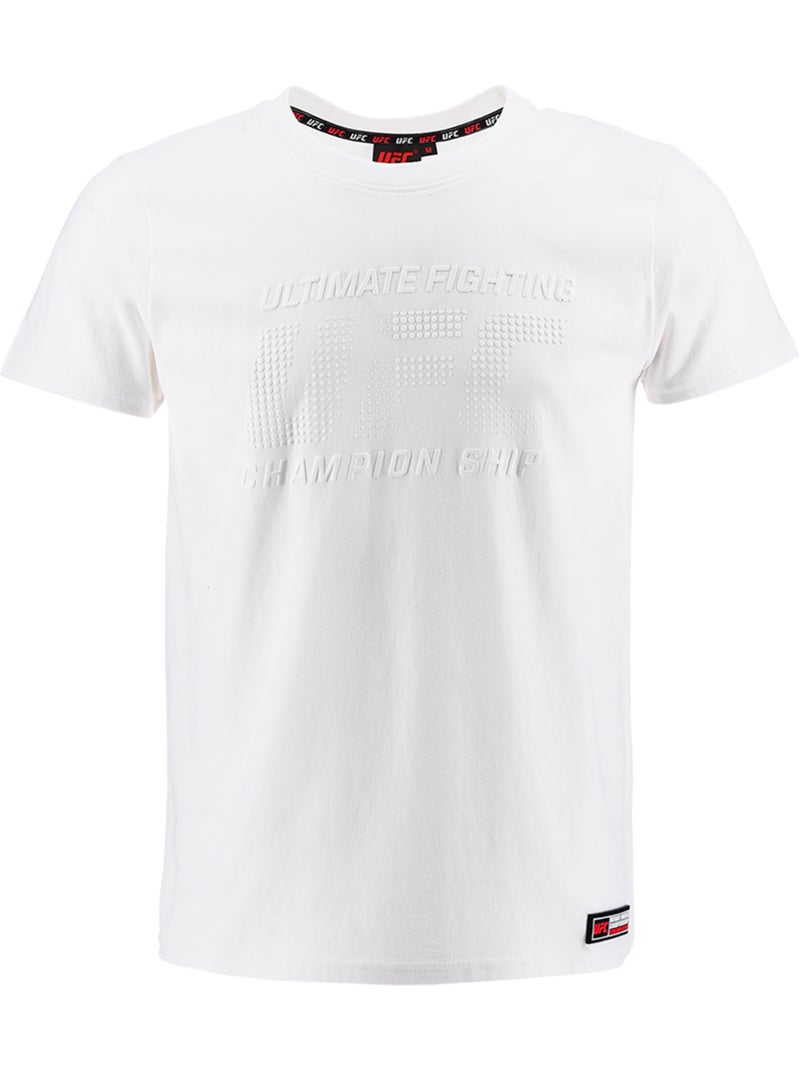 T-shirt UFC homme blanc fitness mma lifestyle Blanc - Kiabi